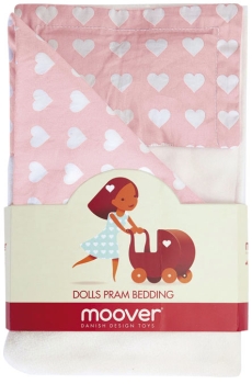 MOOVER Toys - Maxi Puppenwagen Bettwäsche 5tlg. (pink) / dolls pram beddings (pink)