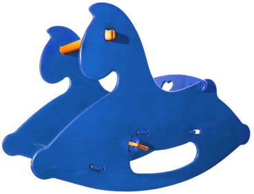 MOOVER Toys - Schaukelpferd aus Holz (blau) / rocking horse navy blue