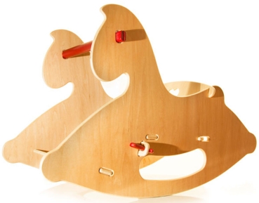 MOOVER Toys - Schaukelpferd aus Holz (natur) / rocking horse