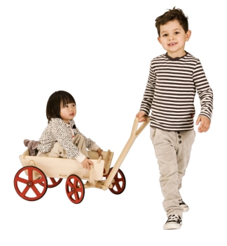 MOOVER Toys - Bollerwagen (natur) / prairie wagon (natural)