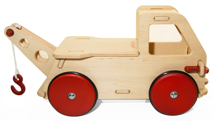 rot MOOVER Toys / Rutscher Holz Rutscherauto Rutscherfahrzeug Junior Truck 