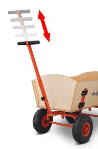 [Gute Qualität] Bollerwagen XXL 120 cm Luftbereifung mit