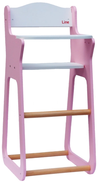 MOOVER Toys - LINE Puppen Hochstuhl (hellrosa) / dolls high chair light pink
