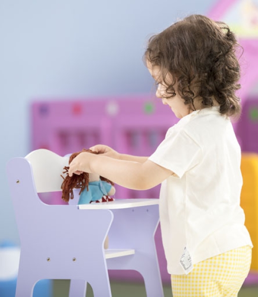MOOVER Toys - LINE Puppen Hochstuhl (fliede-lila) / dolls high chair light purple