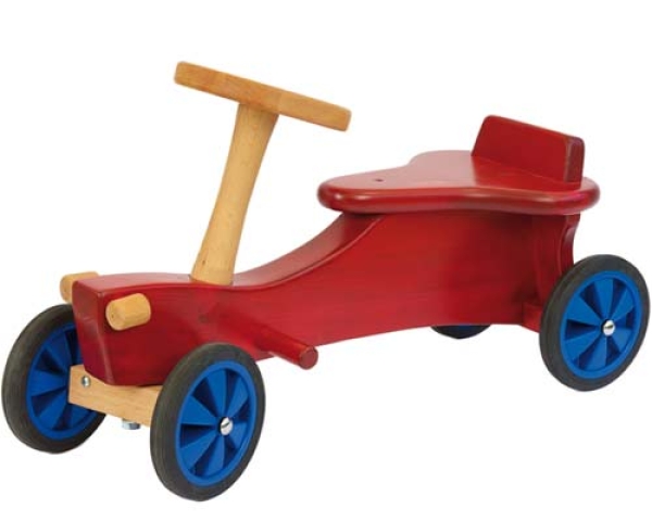 24 cm Auto Kleinkind Fahrzeug laufhilfe Rutscher aus stabilen Holz Sitzhöhe ca 